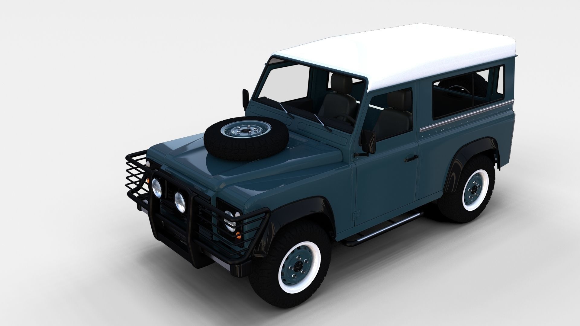 Land Rover Defender Pack with interior 3D model_79