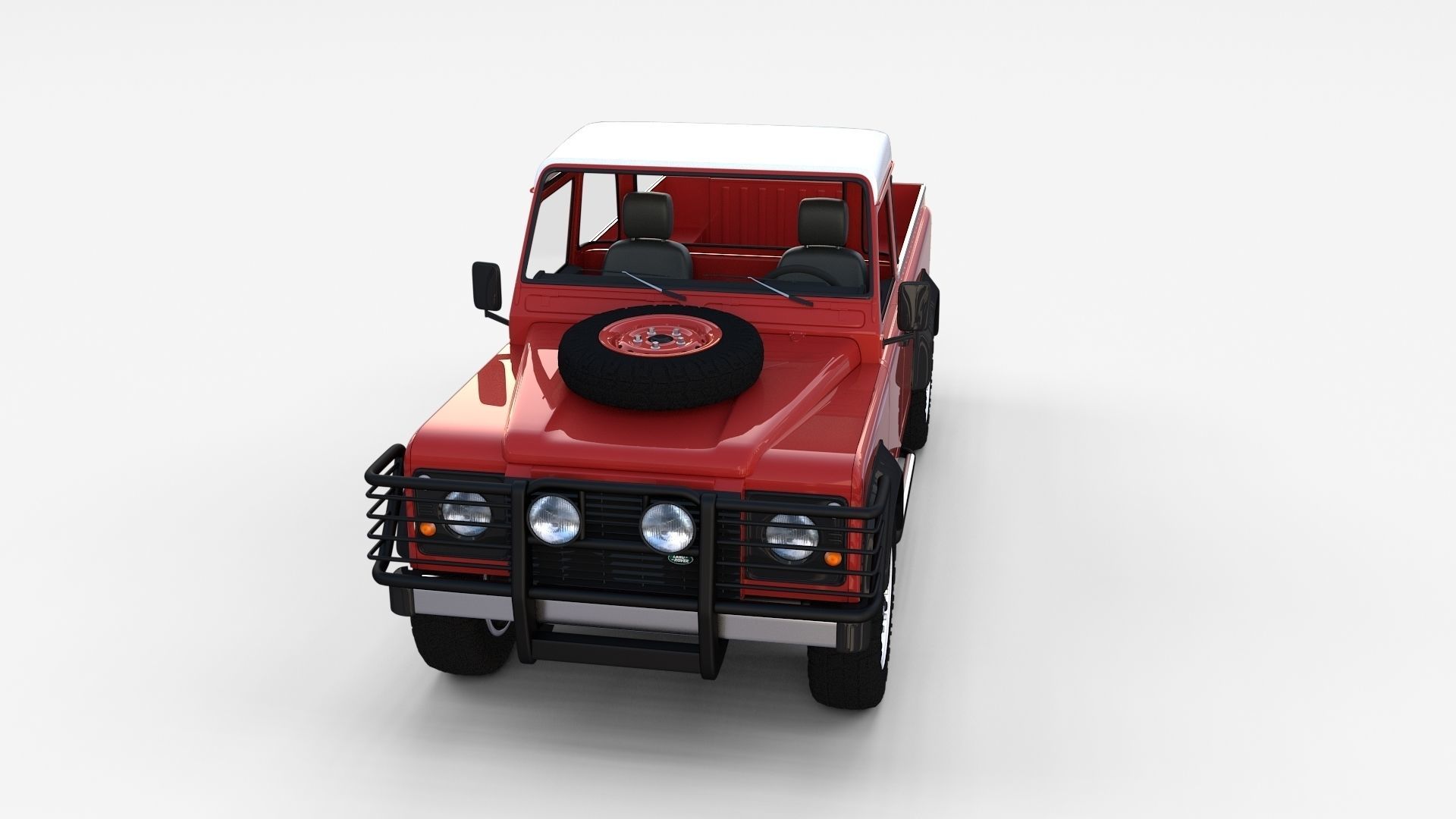 Land Rover Defender Pack with interior 3D model_77