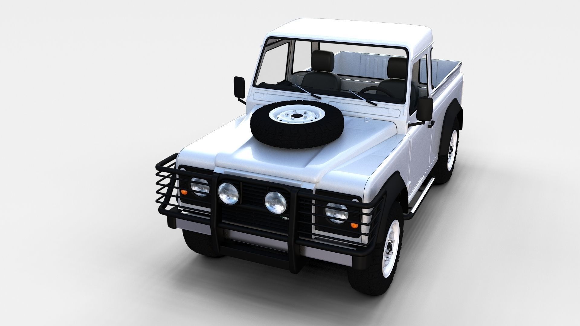 Land Rover Defender Pack with interior 3D model_8