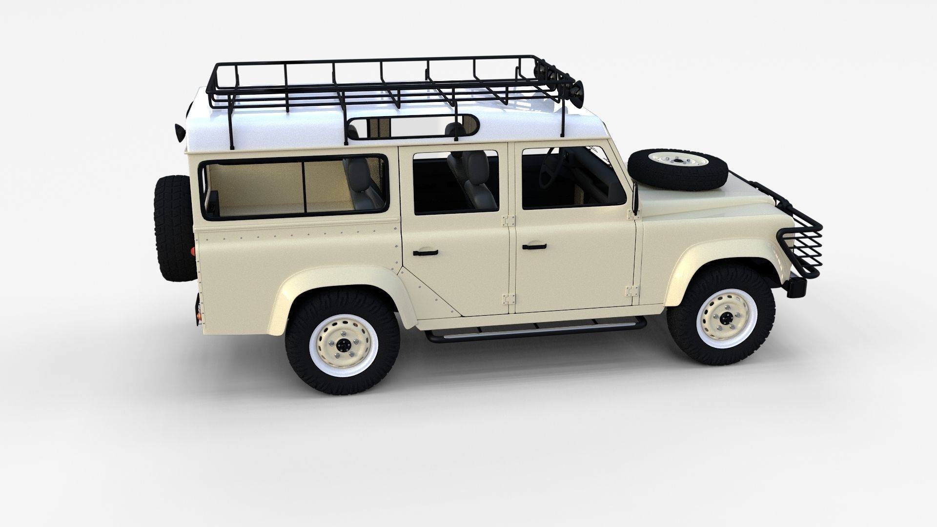 Land Rover Defender Pack with interior 3D model_62