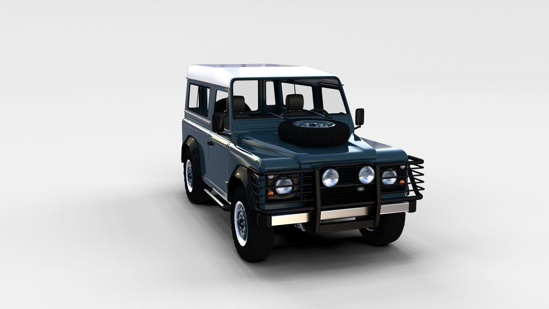 Land Rover Defender Pack with interior 3D model_53