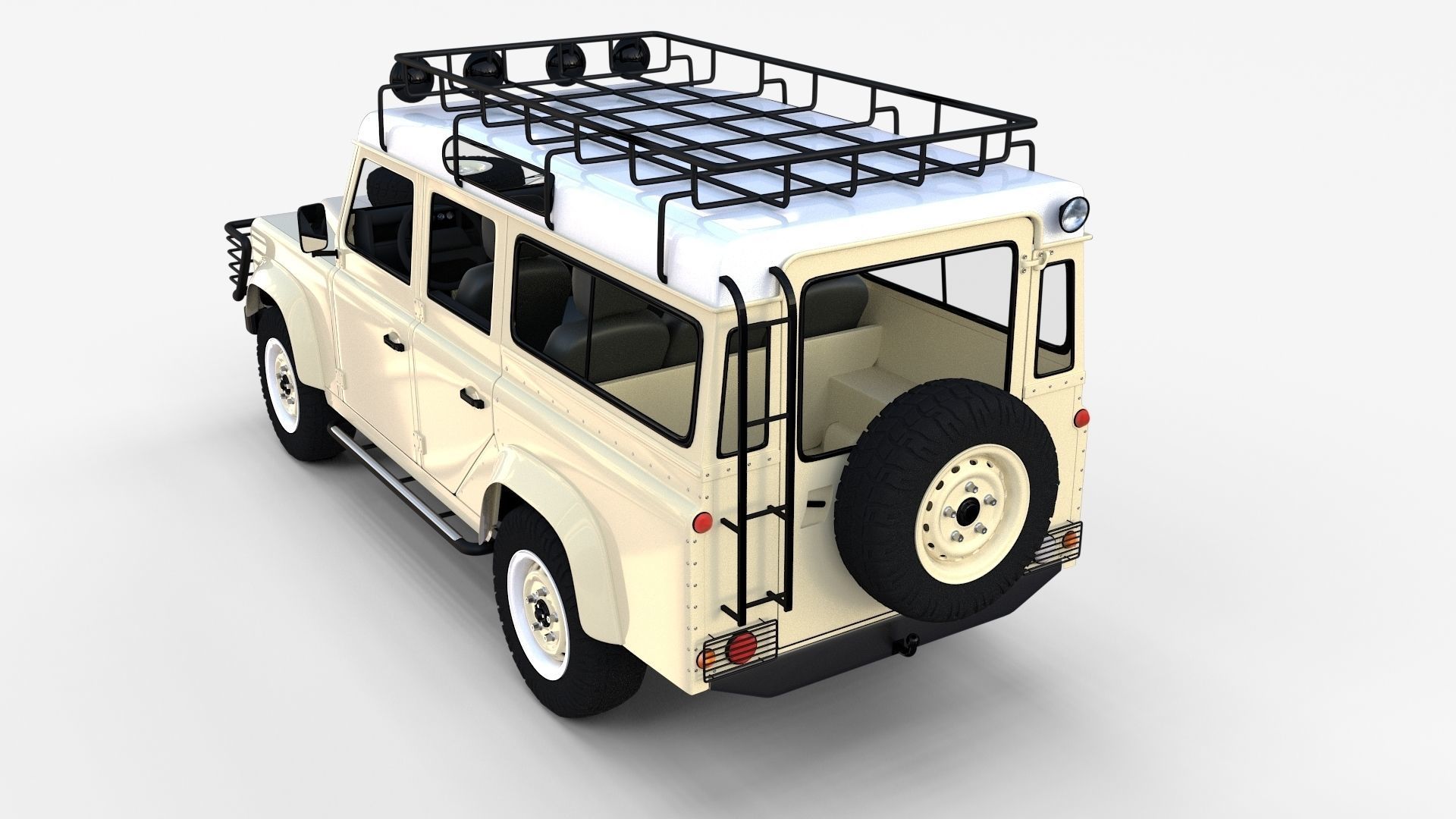 Land Rover Defender Pack with interior 3D model_25
