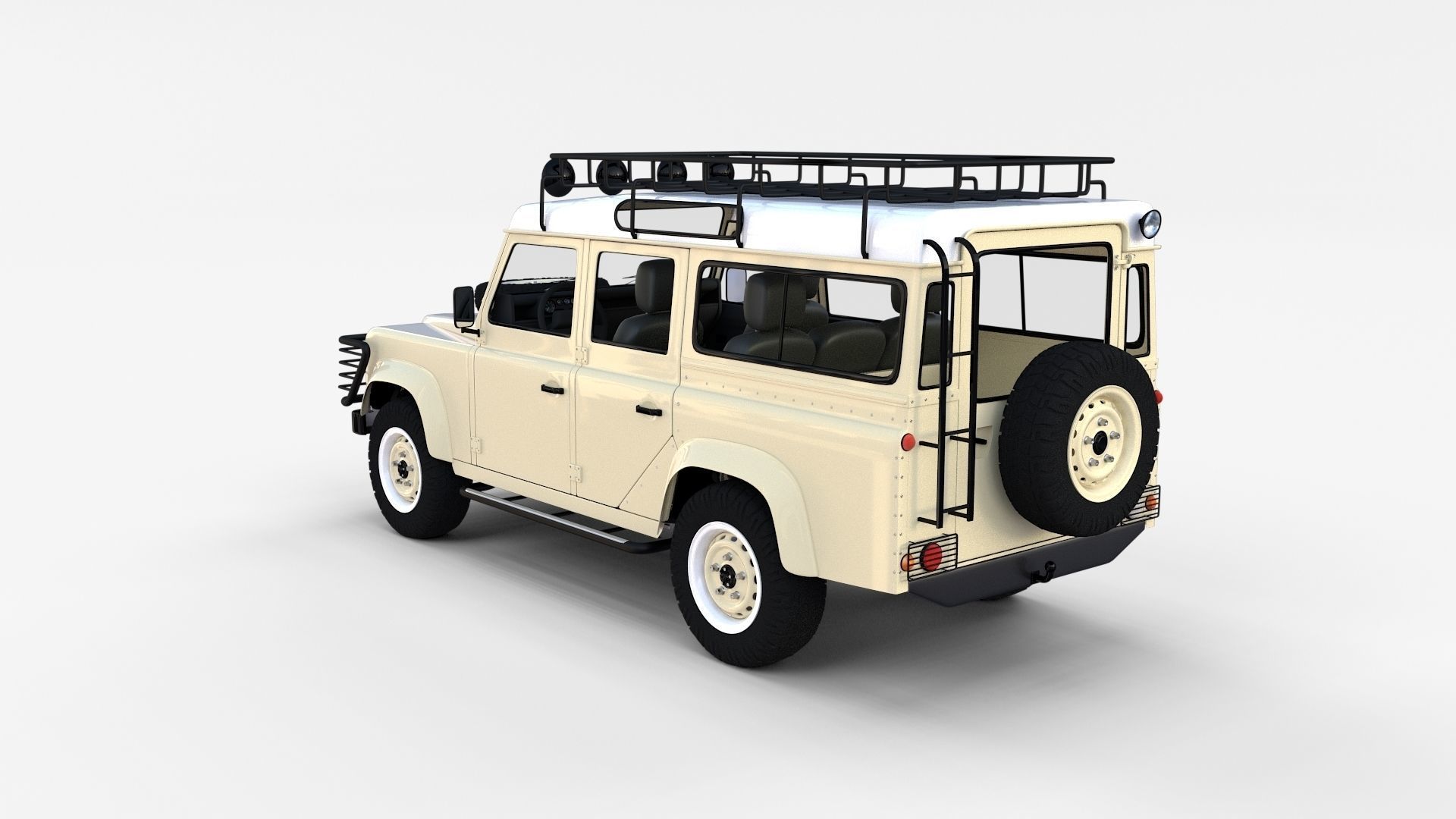 Land Rover Defender Pack with interior 3D model_50
