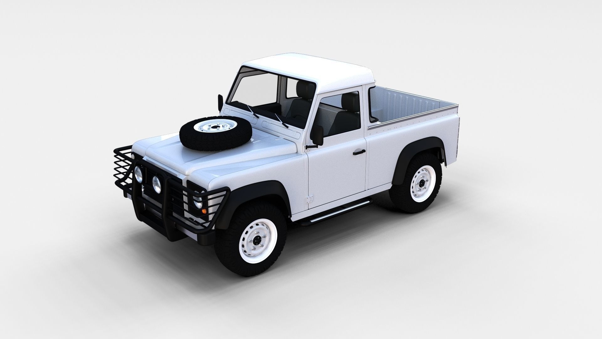 Land Rover Defender Pack with interior 3D model_12