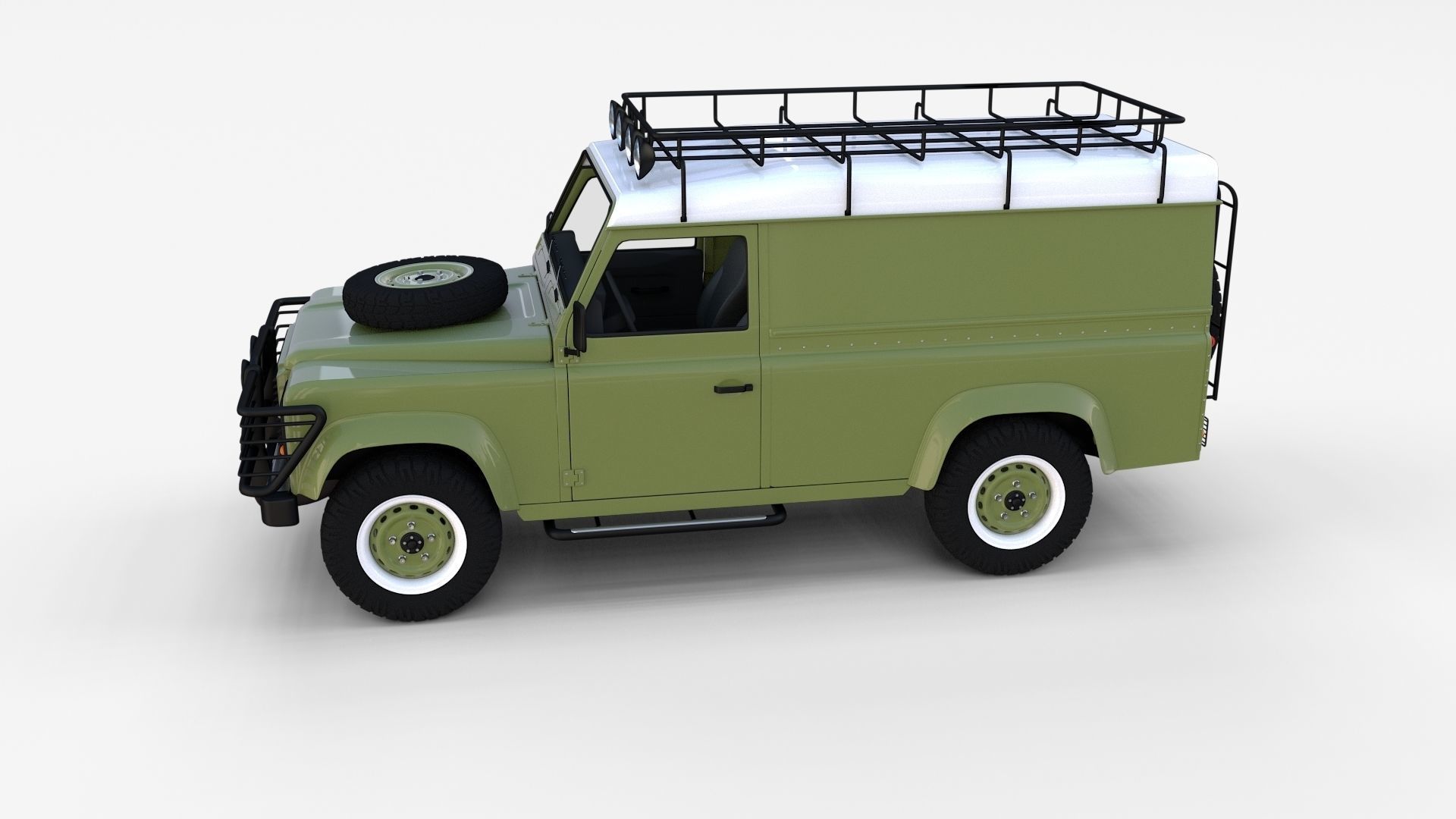 Land Rover Defender Pack with interior 3D model_51