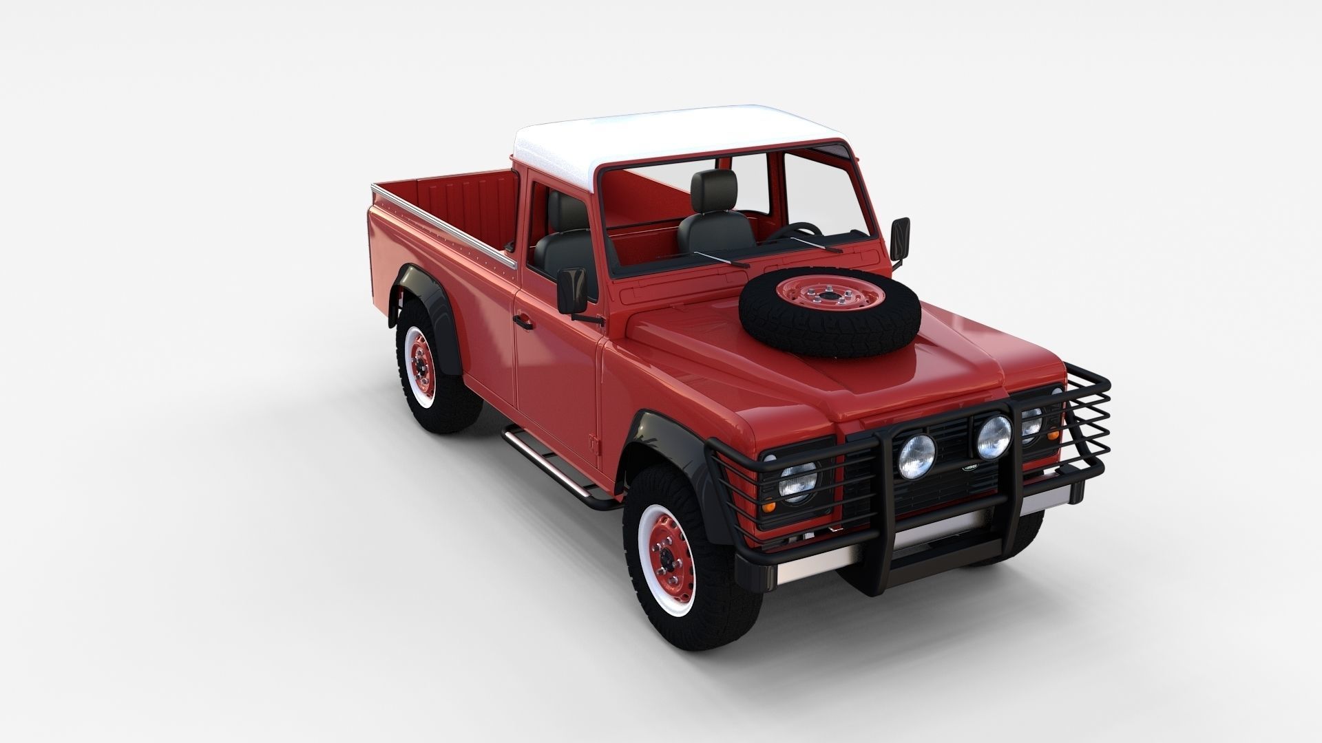 Land Rover Defender Pack with interior 3D model_21