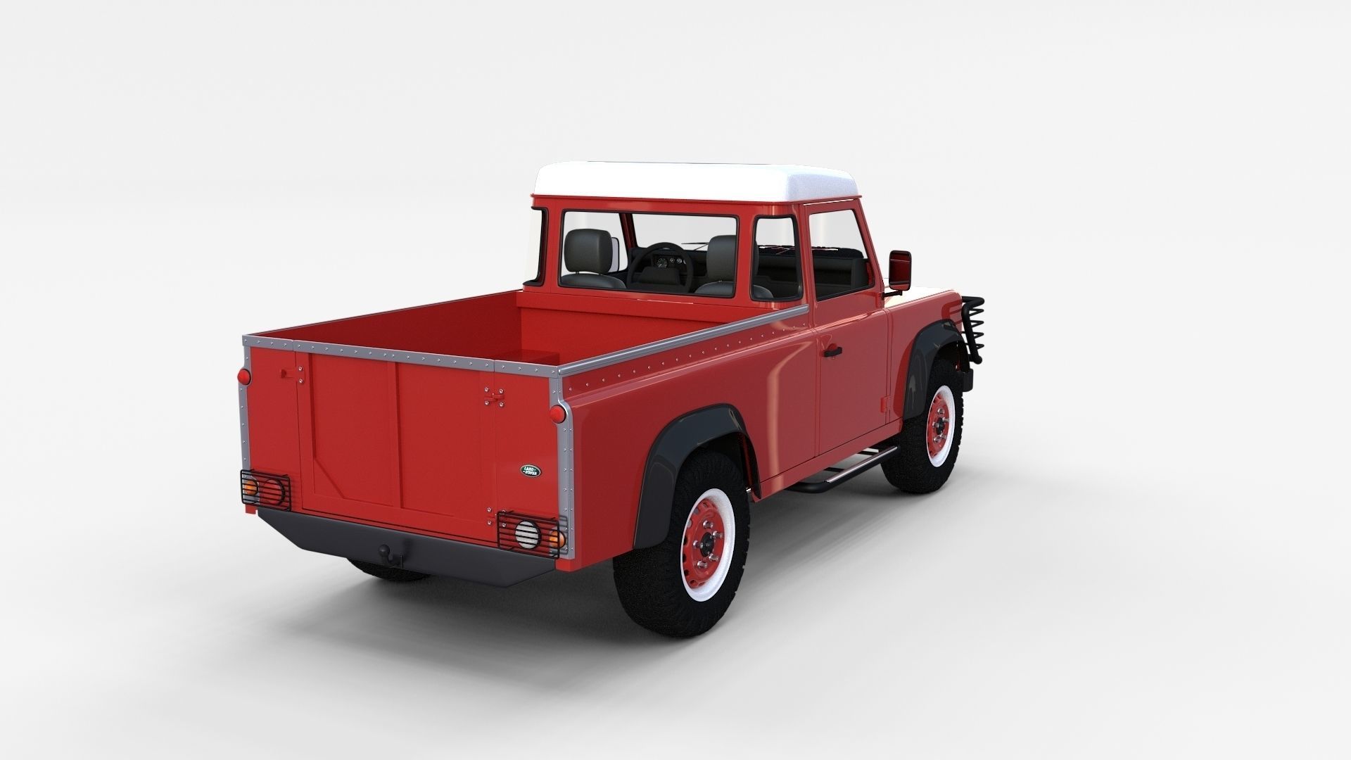 Land Rover Defender Pack with interior 3D model_45