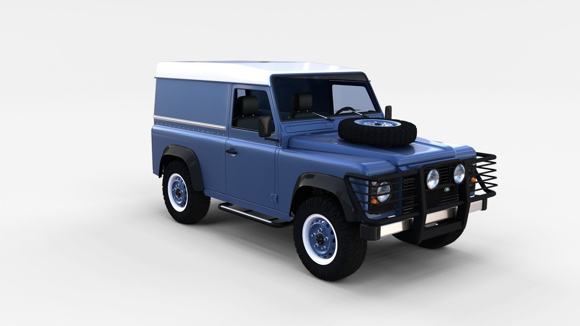 Land Rover Defender Pack with interior 3D model_7