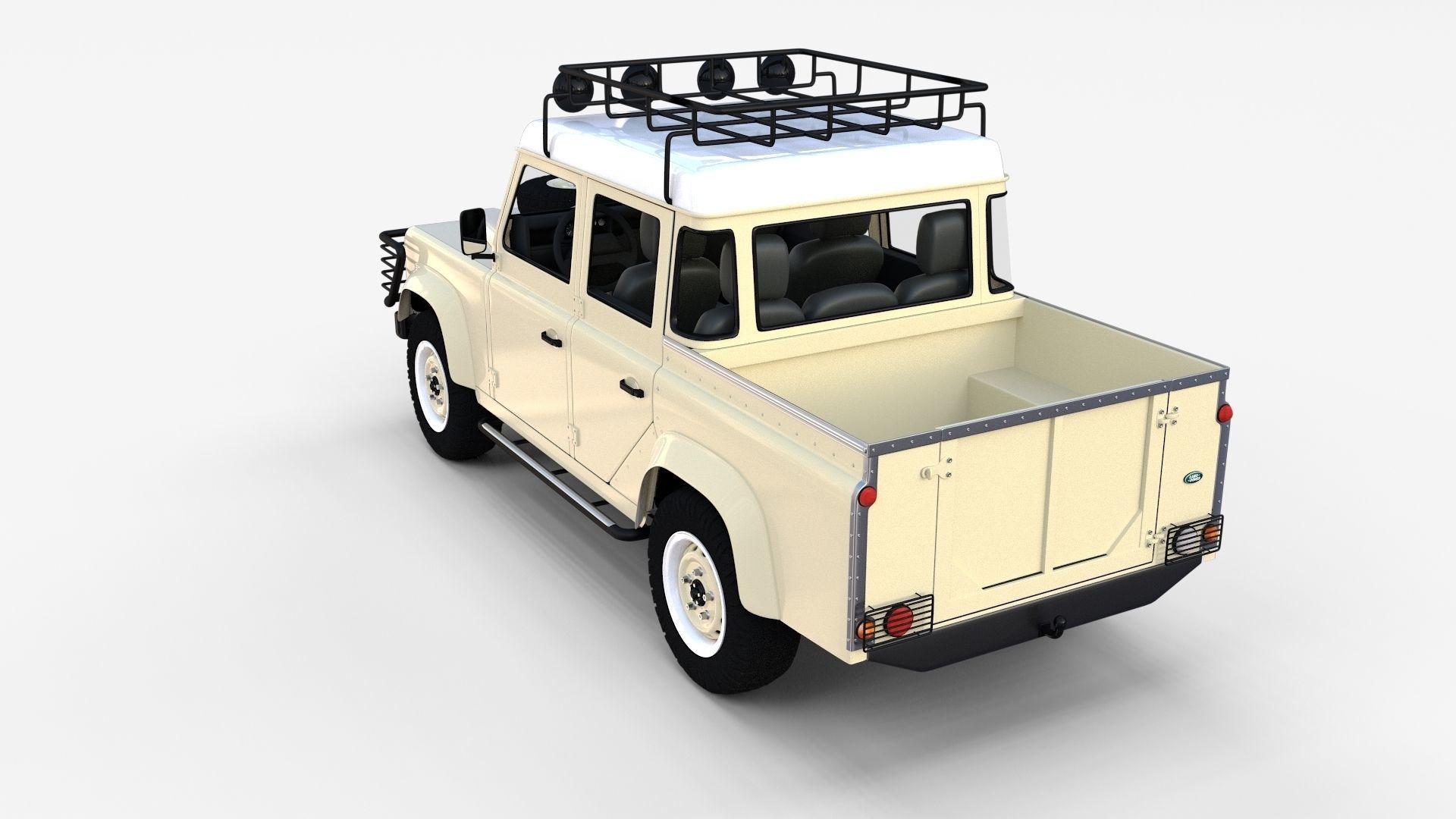 Land Rover Defender Pack with interior 3D model_49