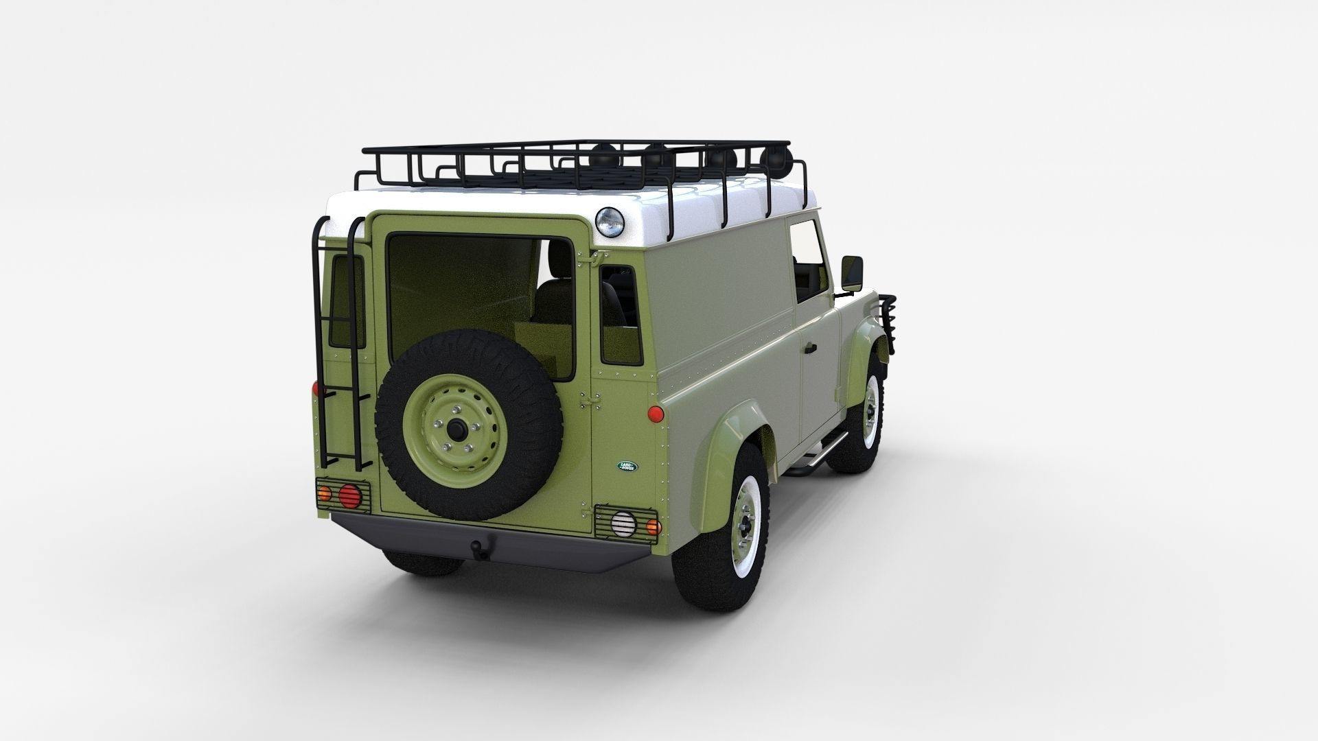 Land Rover Defender Pack with interior 3D model_69