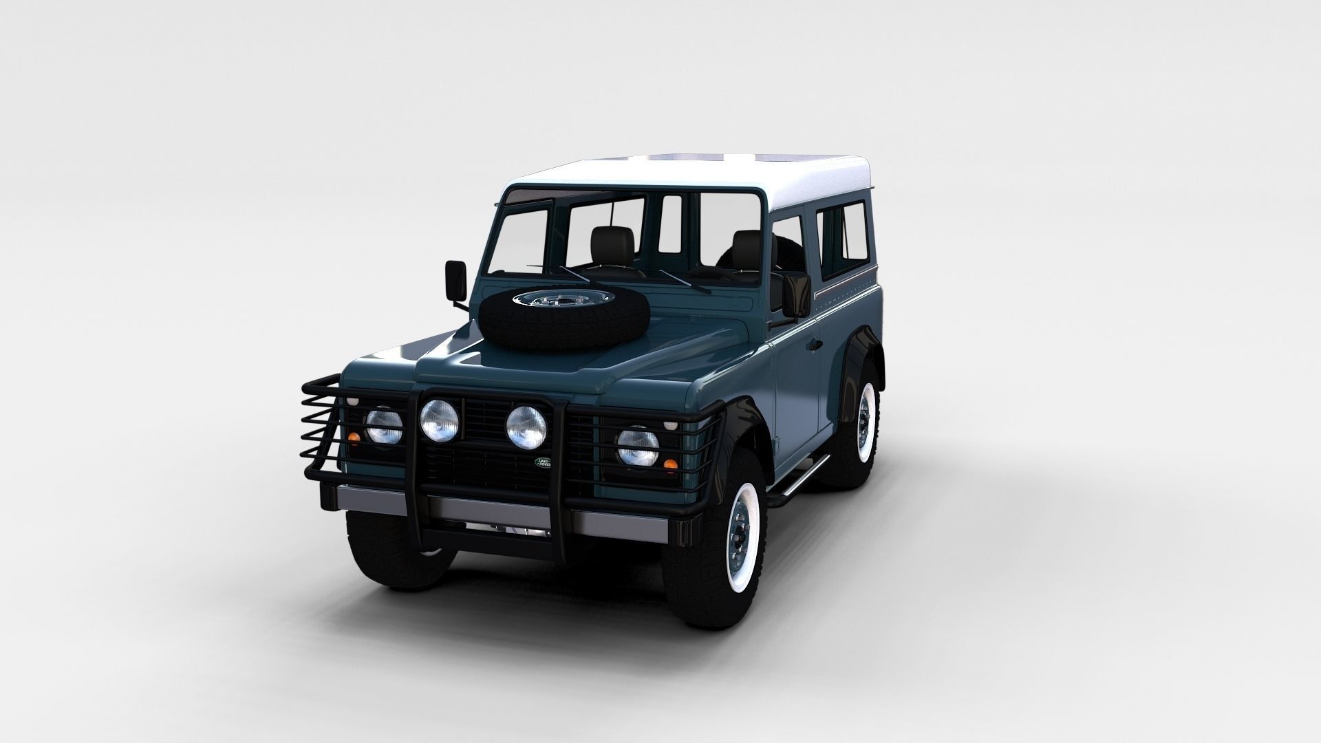 Land Rover Defender Pack with interior 3D model_1