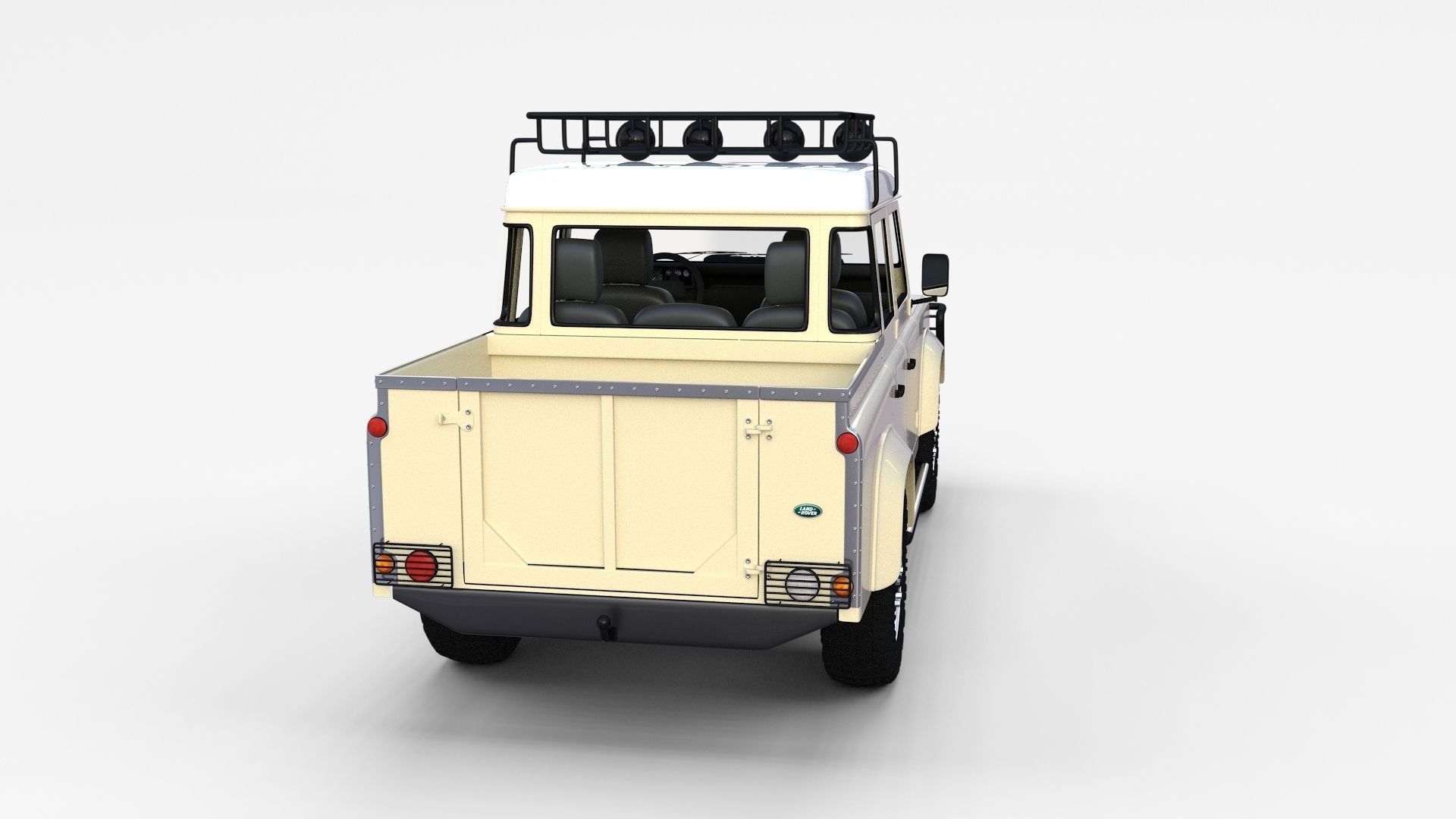 Land Rover Defender Pack with interior 3D model_33