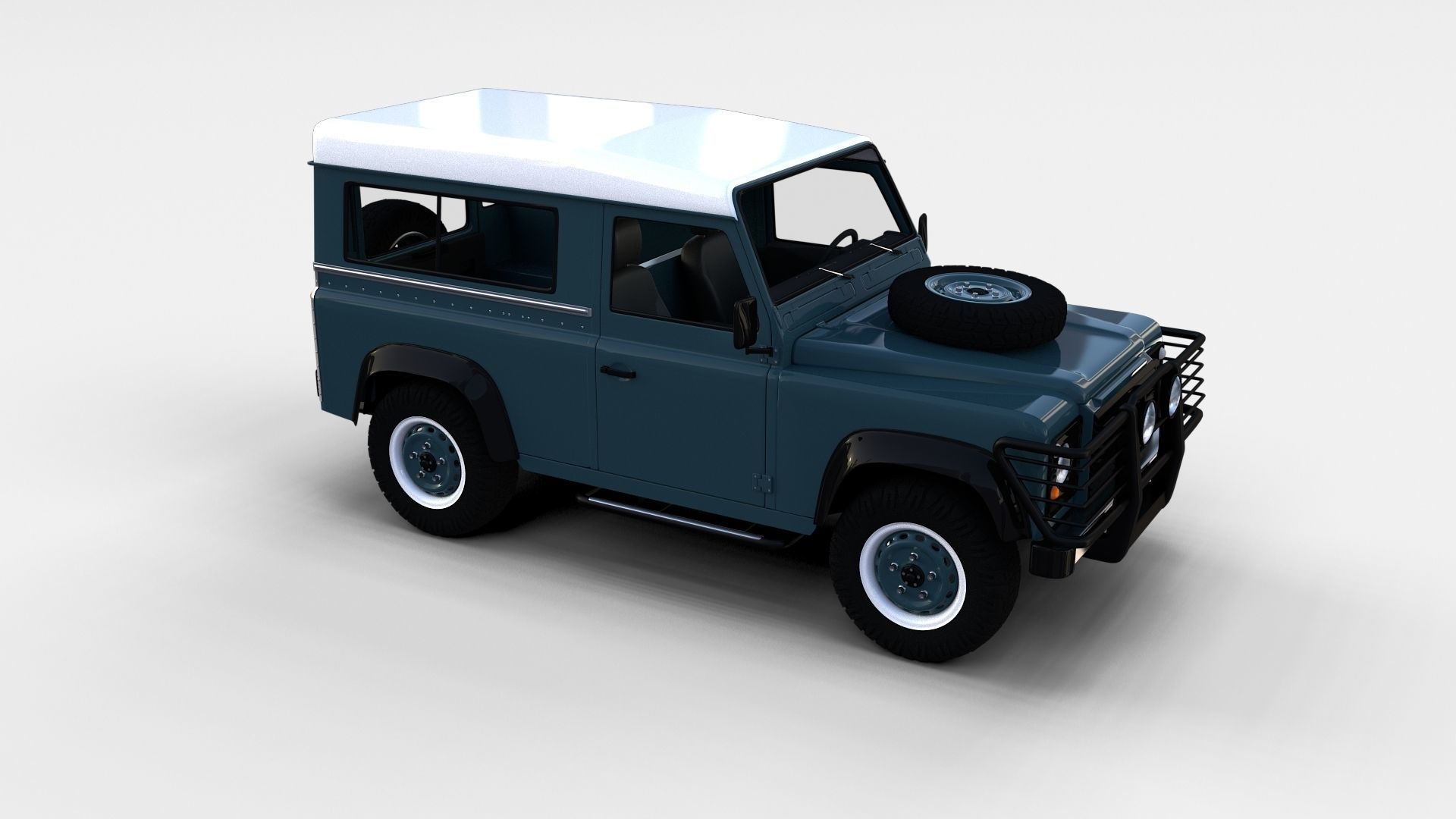 Land Rover Defender Pack with interior 3D model_17