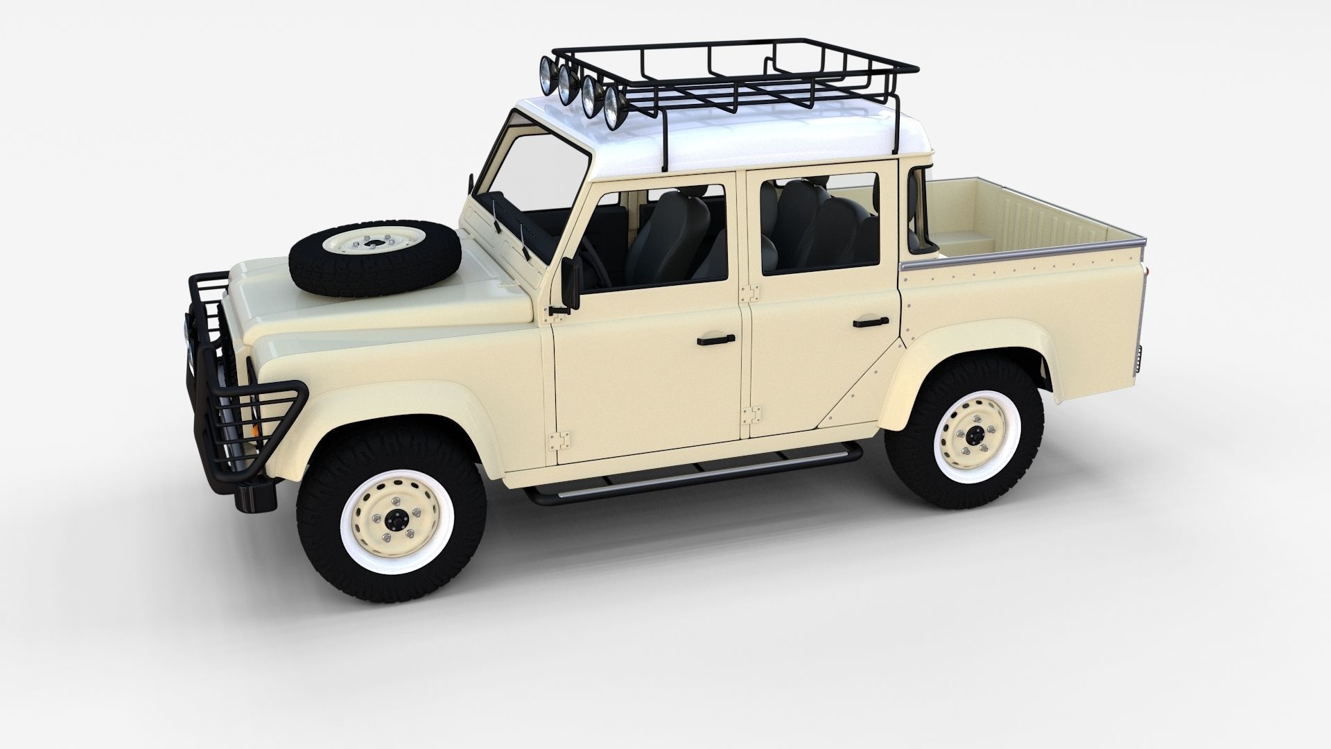 Land Rover Defender Pack with interior 3D model_14
