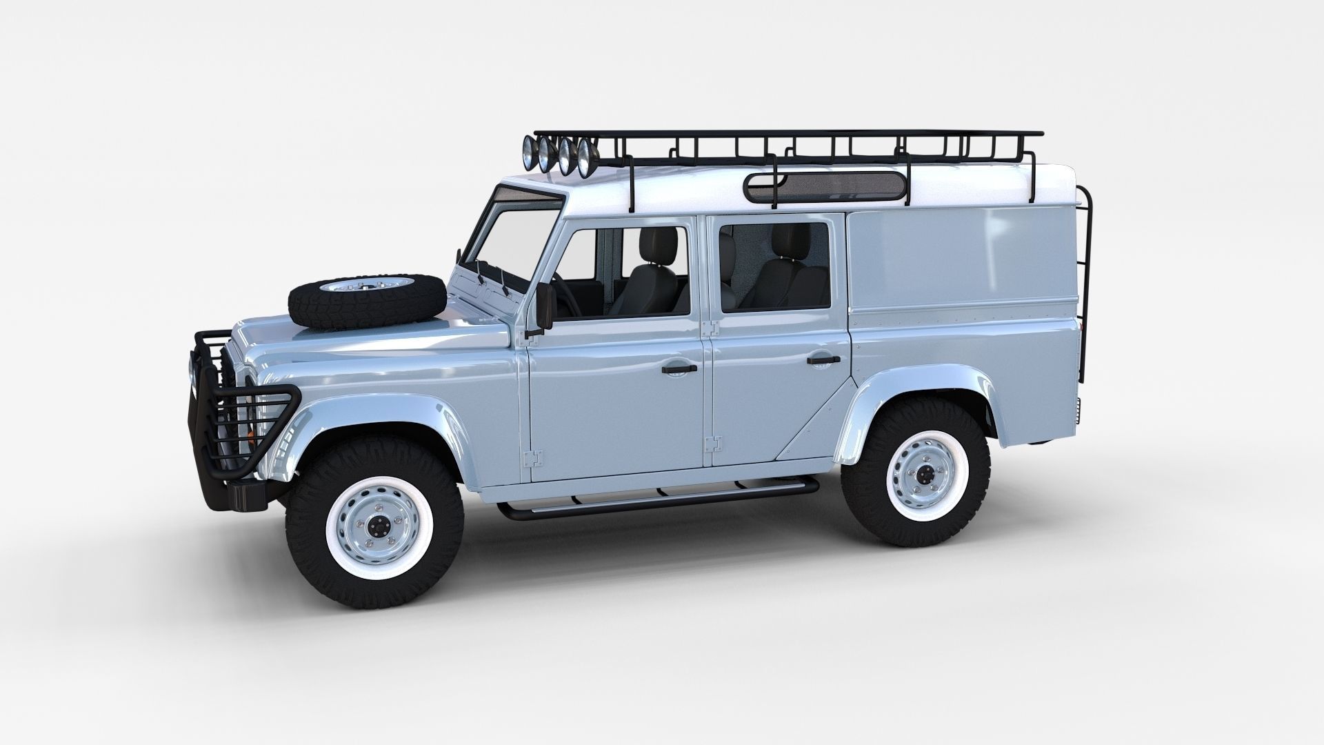 Land Rover Defender Pack with interior 3D model_4