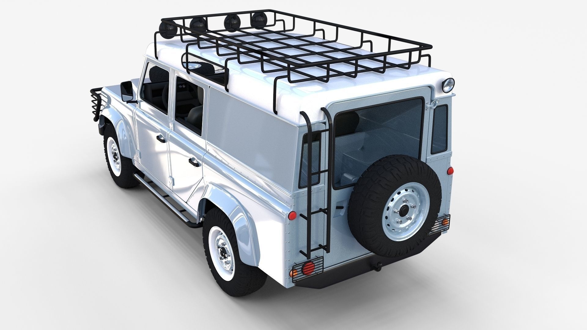Land Rover Defender Pack with interior 3D model_61