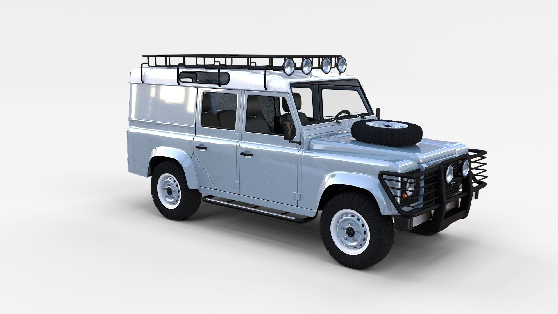 Land Rover Defender Pack with interior 3D model_64