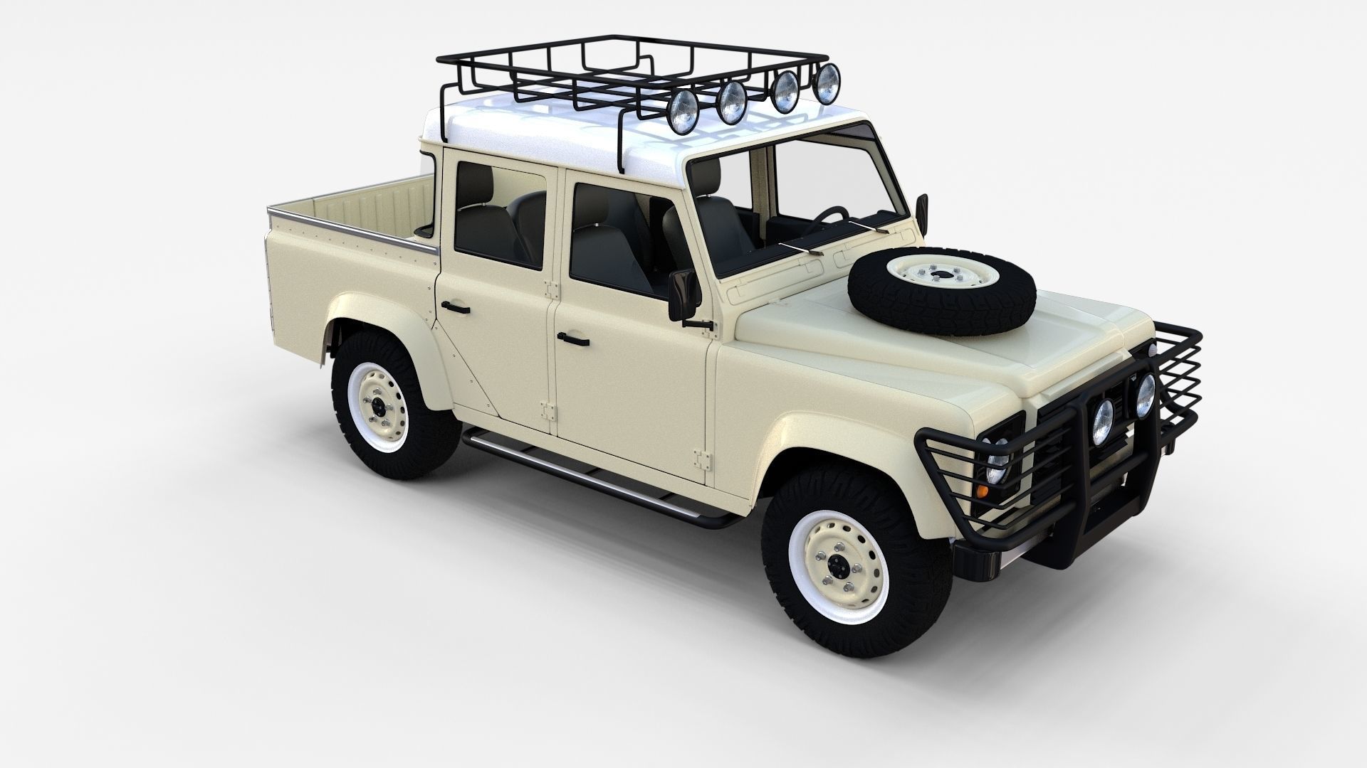 Land Rover Defender Pack with interior 3D model_55