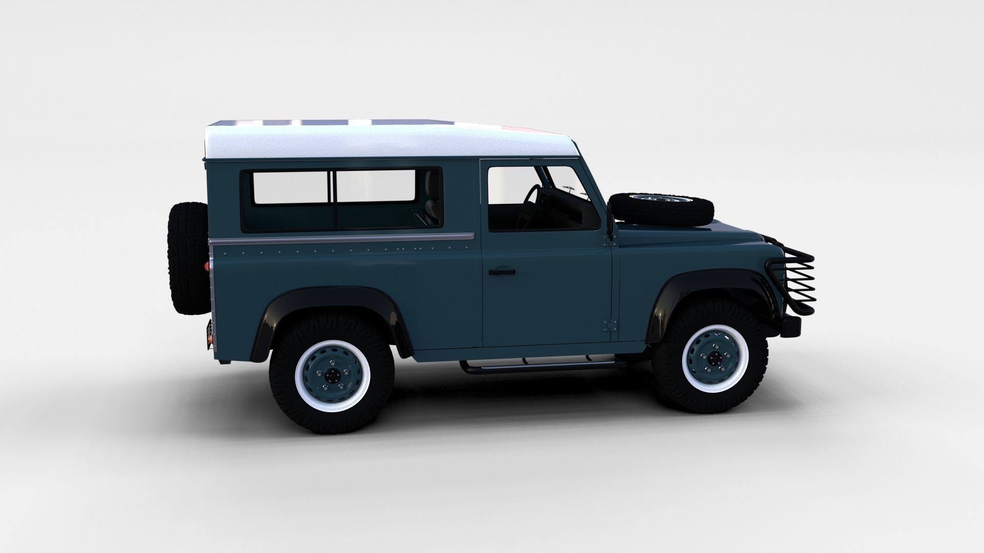 Land Rover Defender Pack with interior 3D model_18
