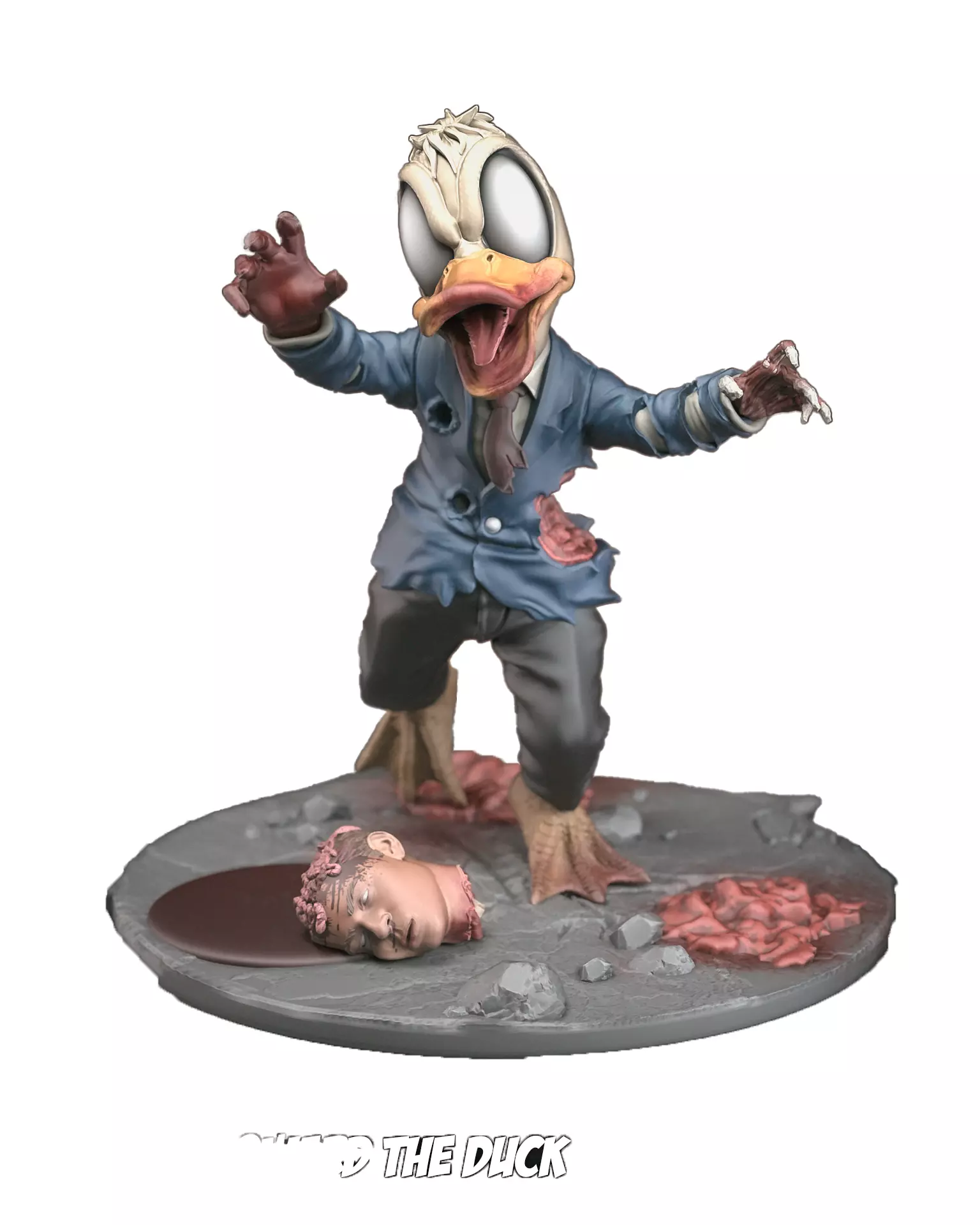 Zombie Howard the Duck 3D Print STL Miniature RPG 3D print model