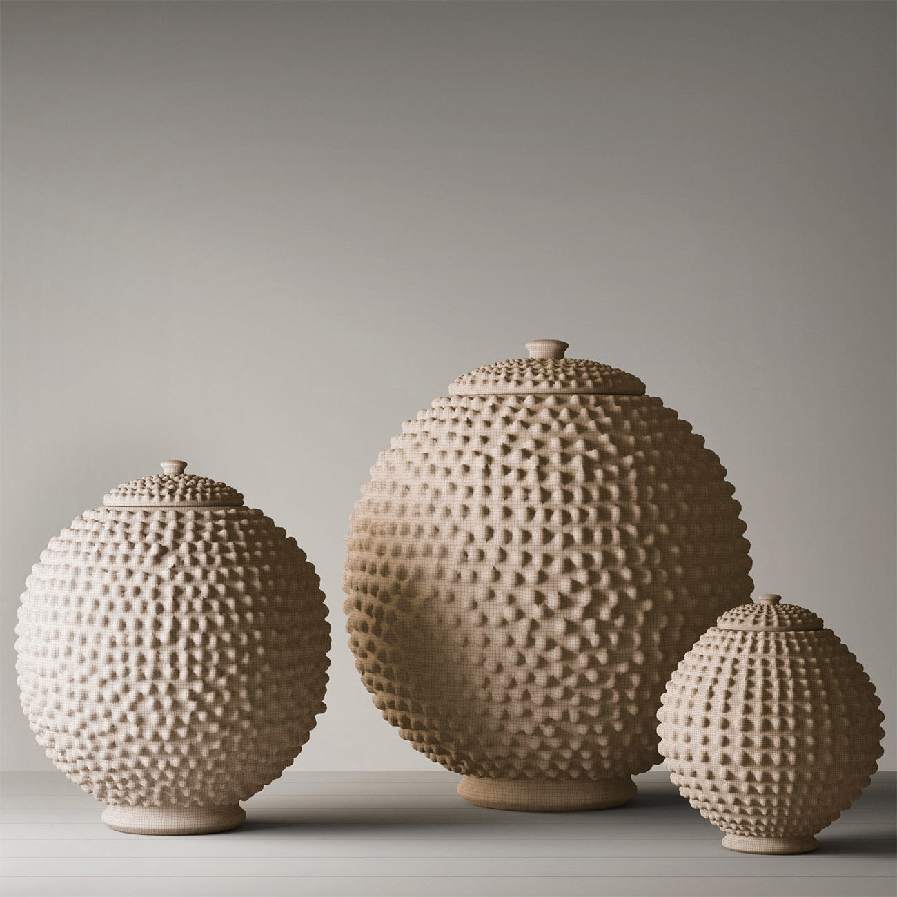 AFRICAN LOBI POT COLLECTION 3D model_4