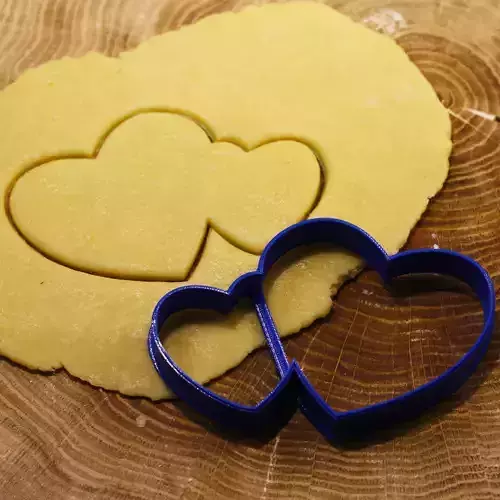Two hearts cookie cutter for professional 