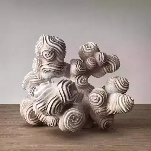 Author sculpture coral