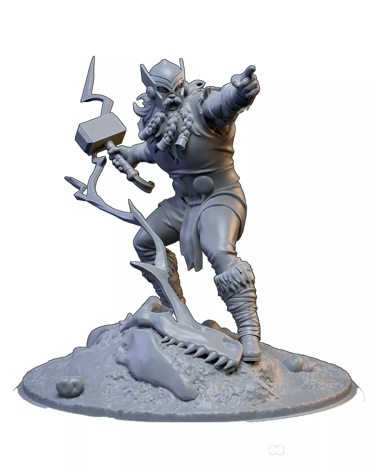 1000000 BC Odin 3D Print STL Miniature RPG 3D print model