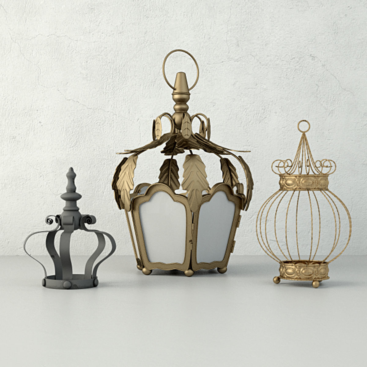 Lantern and tealight holders by ZARA HOME 3D model_1