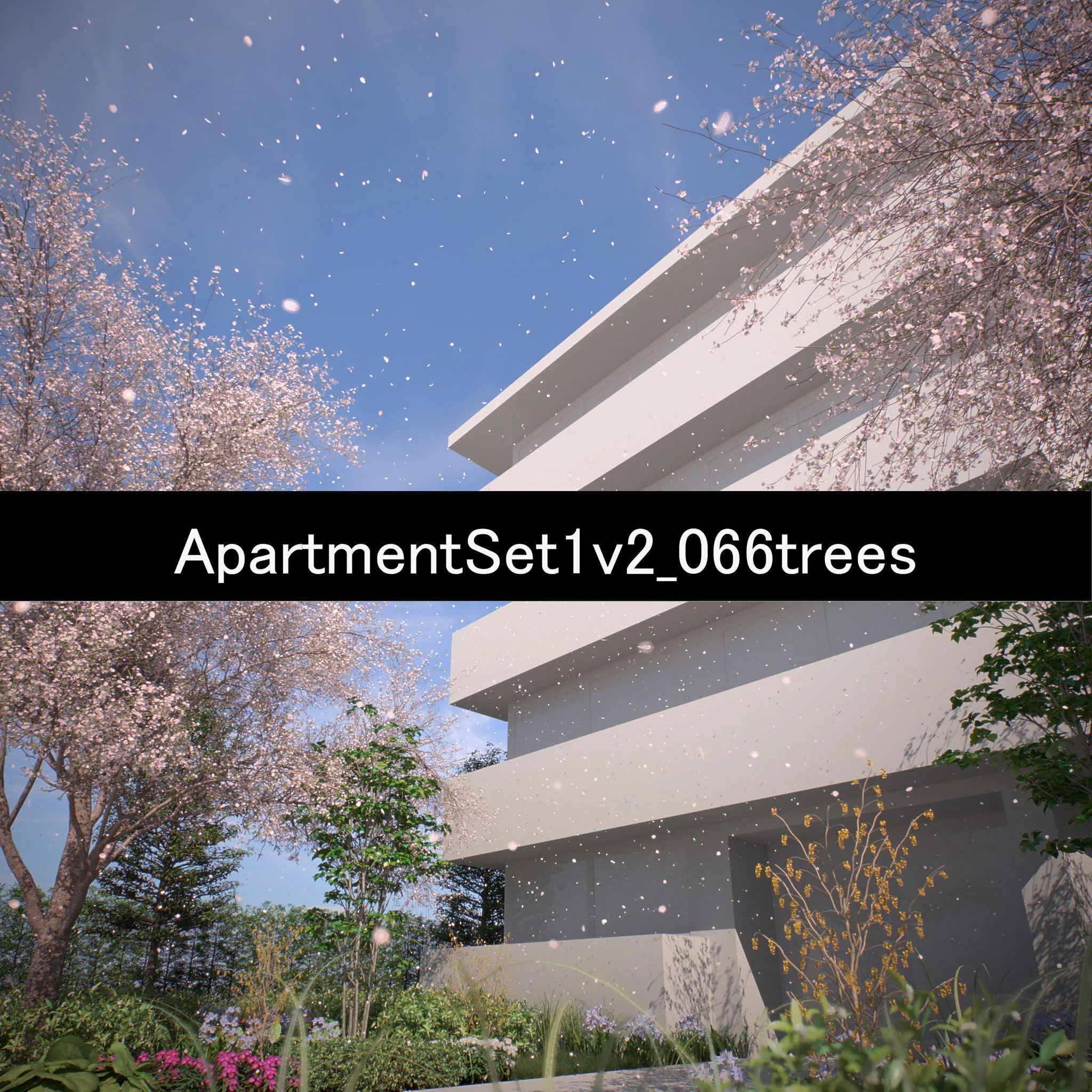 ApartmentSet1 v2 66trees 3D model