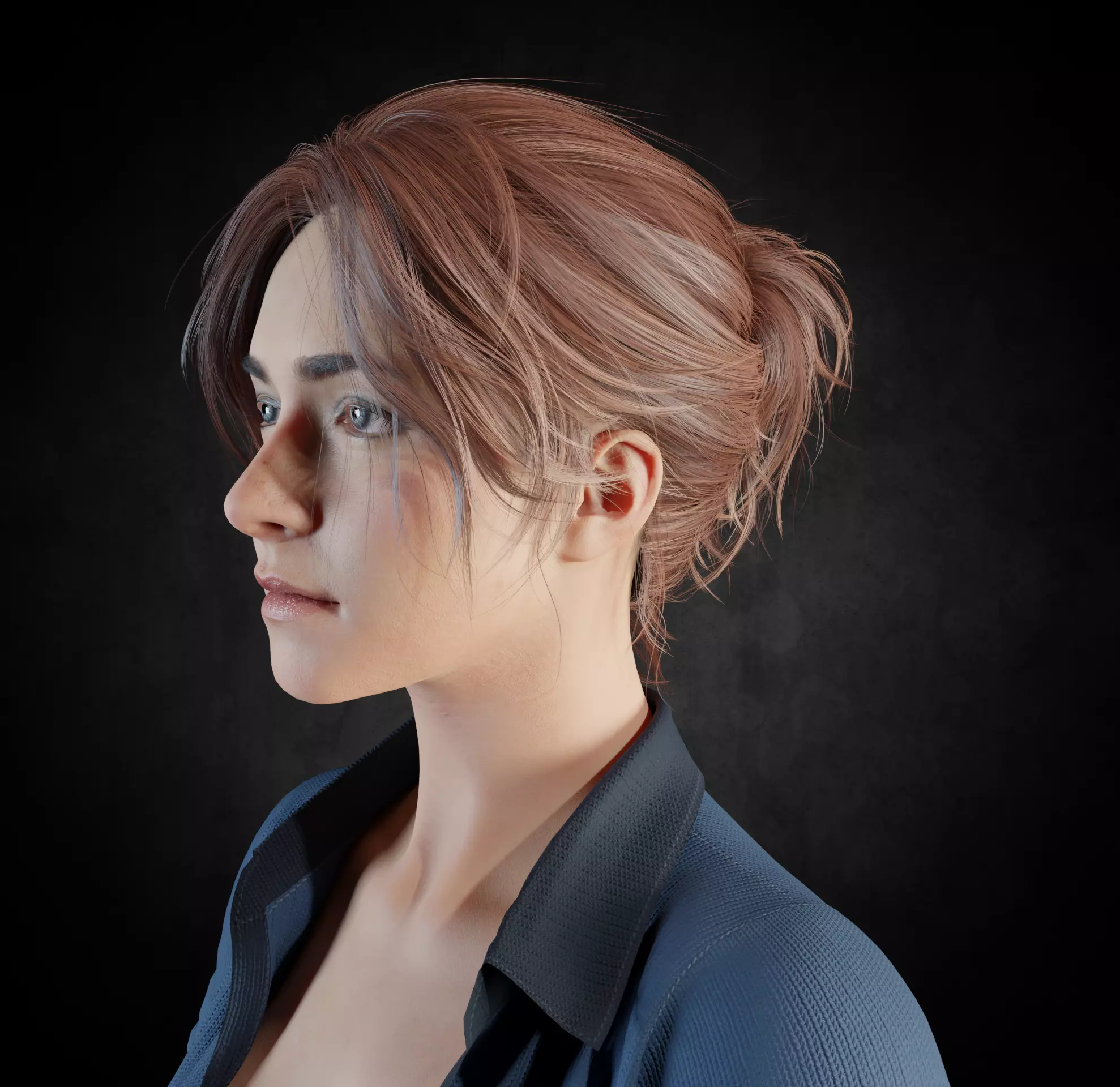 beautiful girl fanart highdetails rigged 2026 3D model