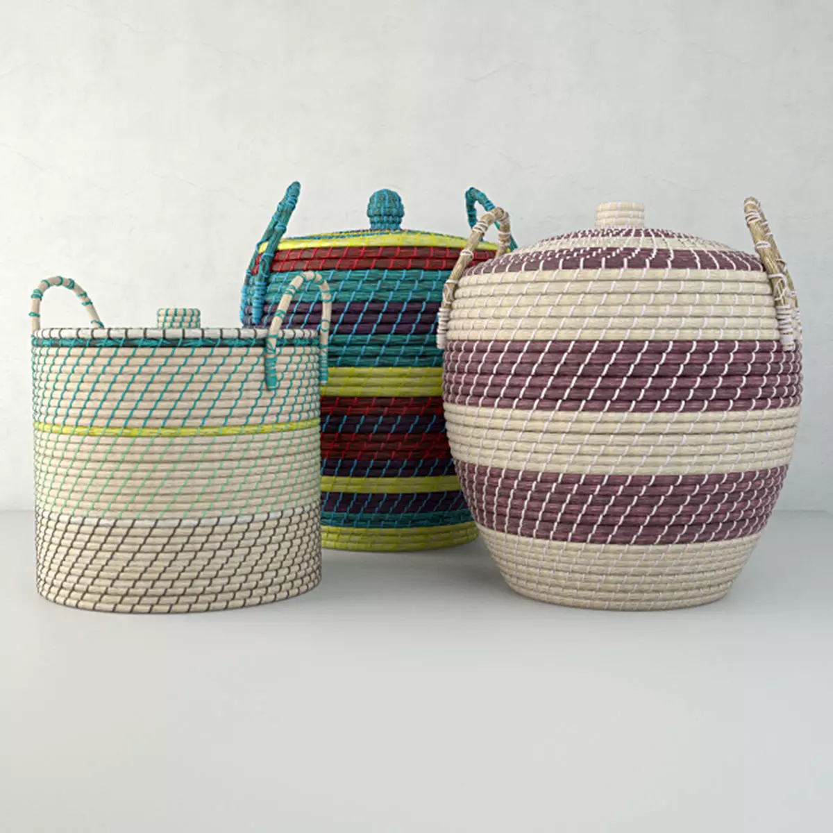 Baskets by ZARA HOME 2 3D model_0