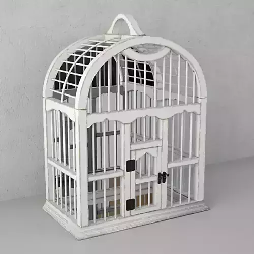 Decorative Cage with Mirror by ZARA HOME 3D model