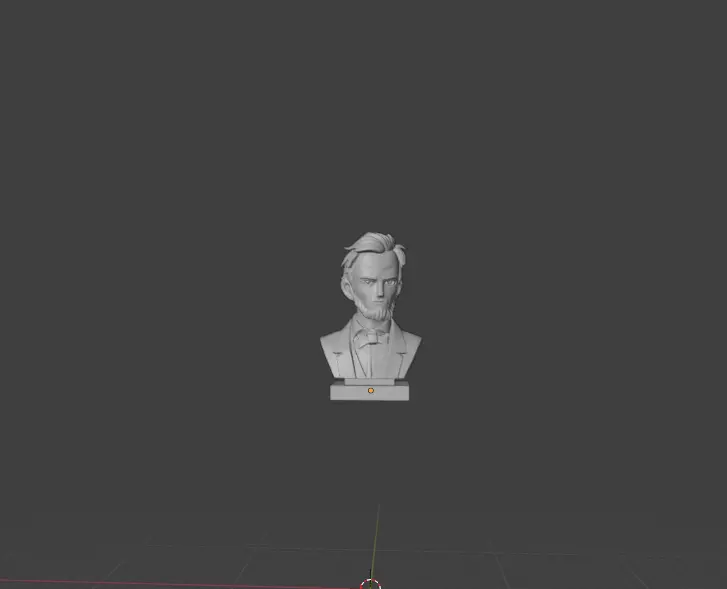 Abraham Lincoln Anime Stylized Bust 3D print model