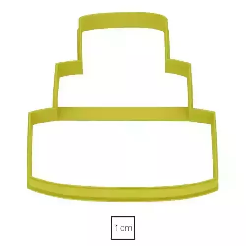 Tall wedding cake professional cookie cutter
