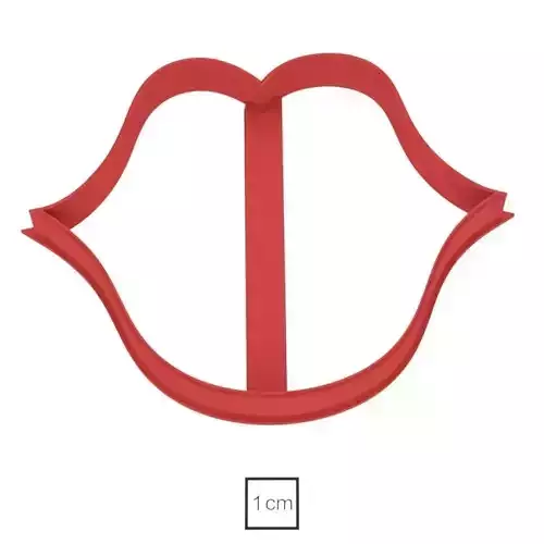 Plump lips cookie cutter for professional 