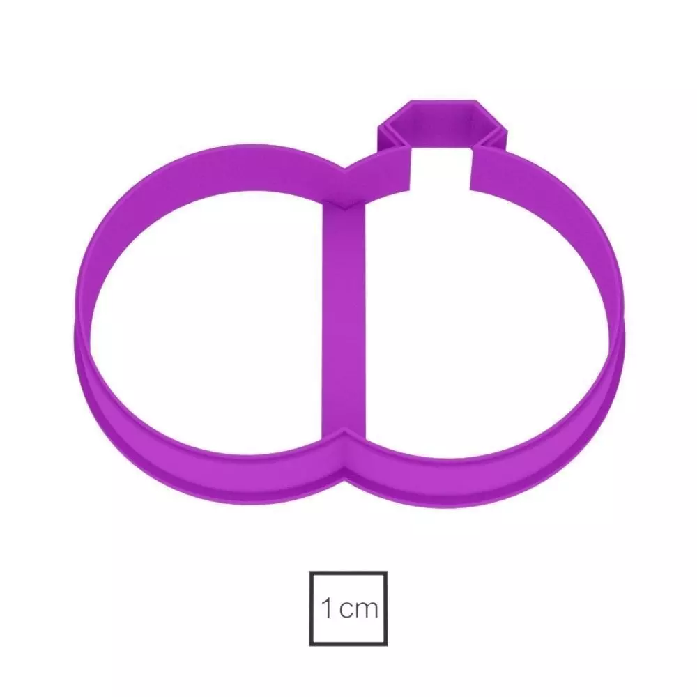 Rings cookie cutter for professional Free 3D print model