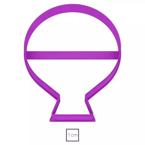 Balloon cookie cutter for professional 