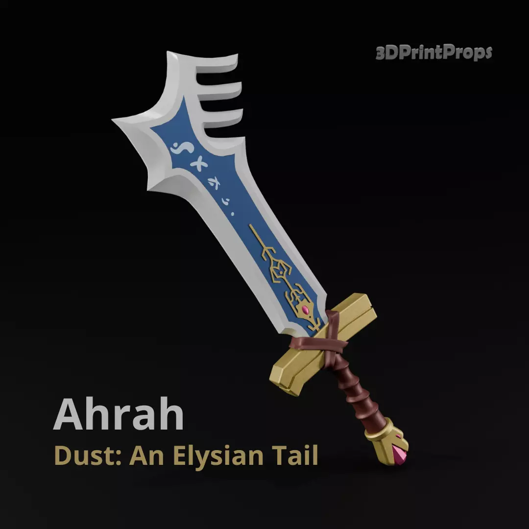 Ahrah Sword Dust An Elysian Tail 3D print model