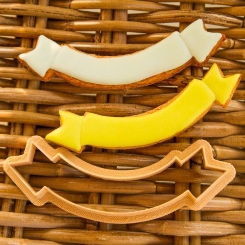 Greeting ribbon Professional cookie cutter Free 3D print model_1