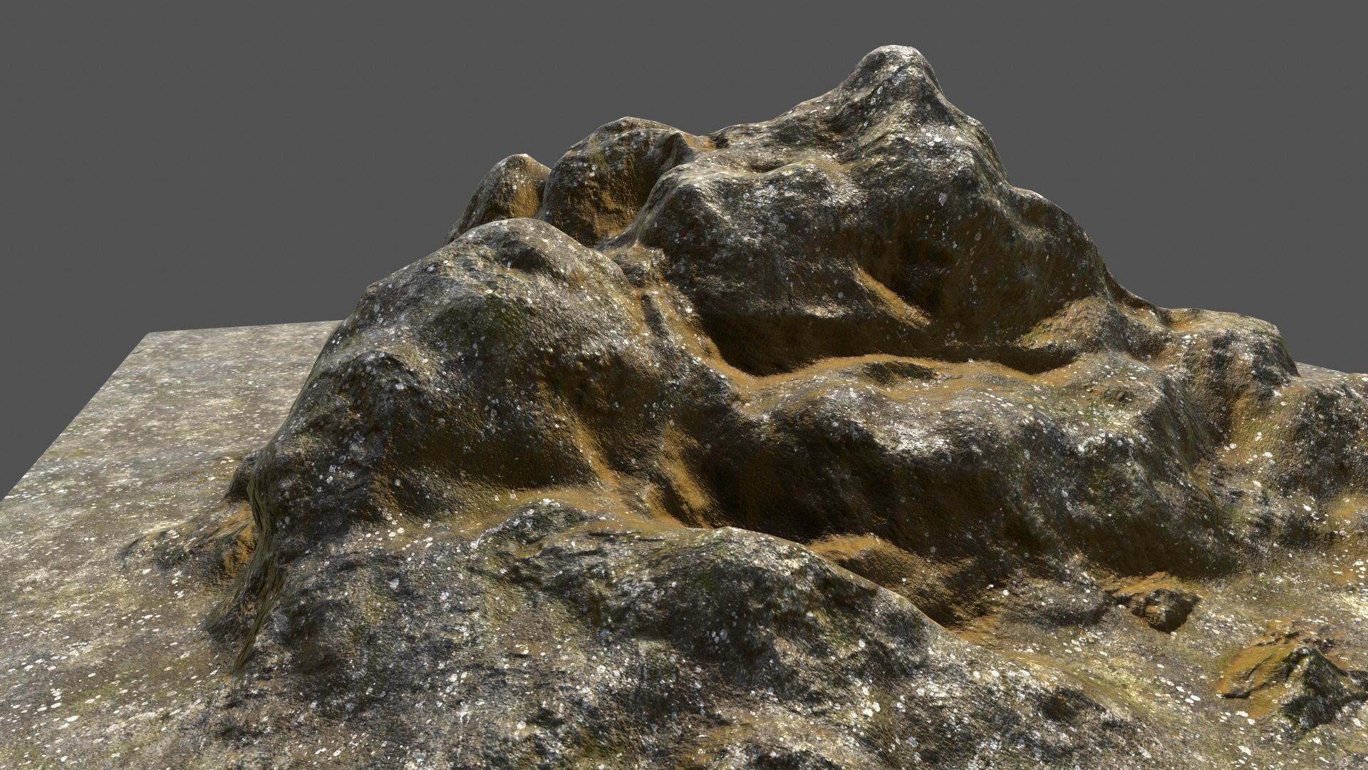 Rock Low-poly 3D model_14