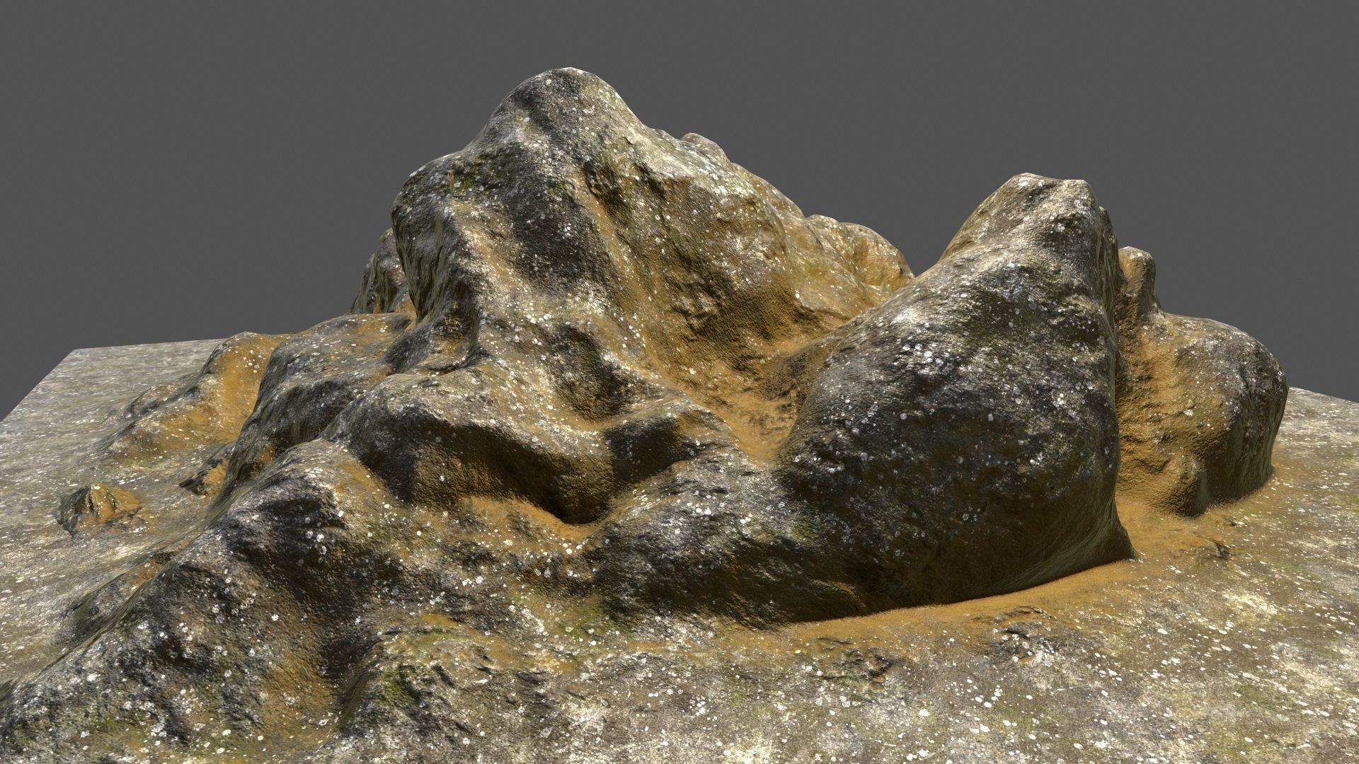 Rock Low-poly 3D model_15