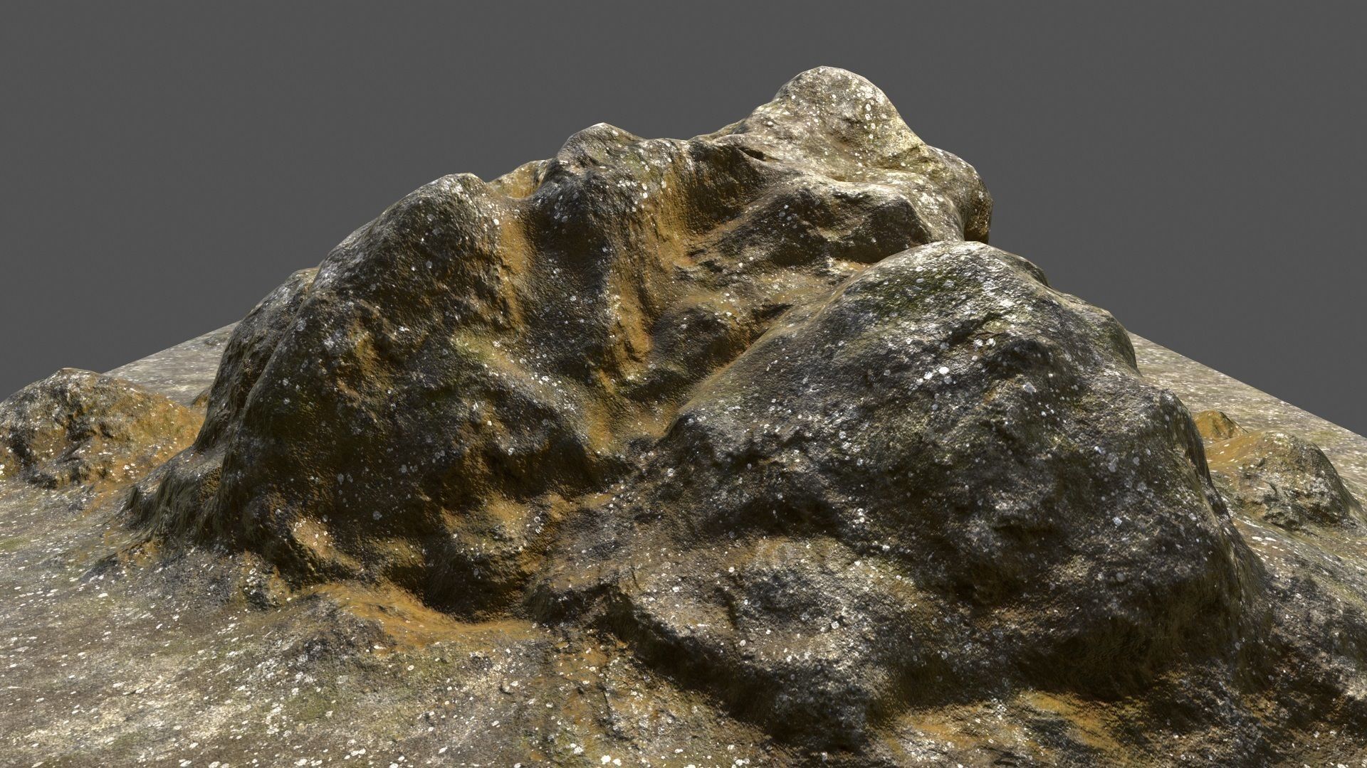 Rock Low-poly 3D model_9