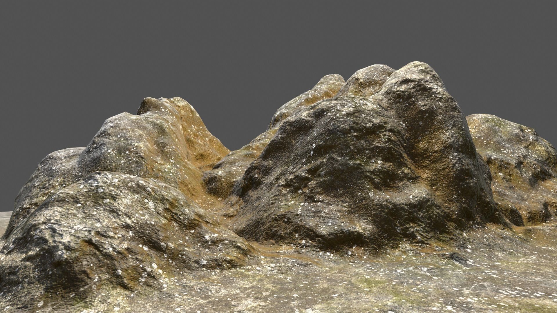 Rock Low-poly 3D model_10
