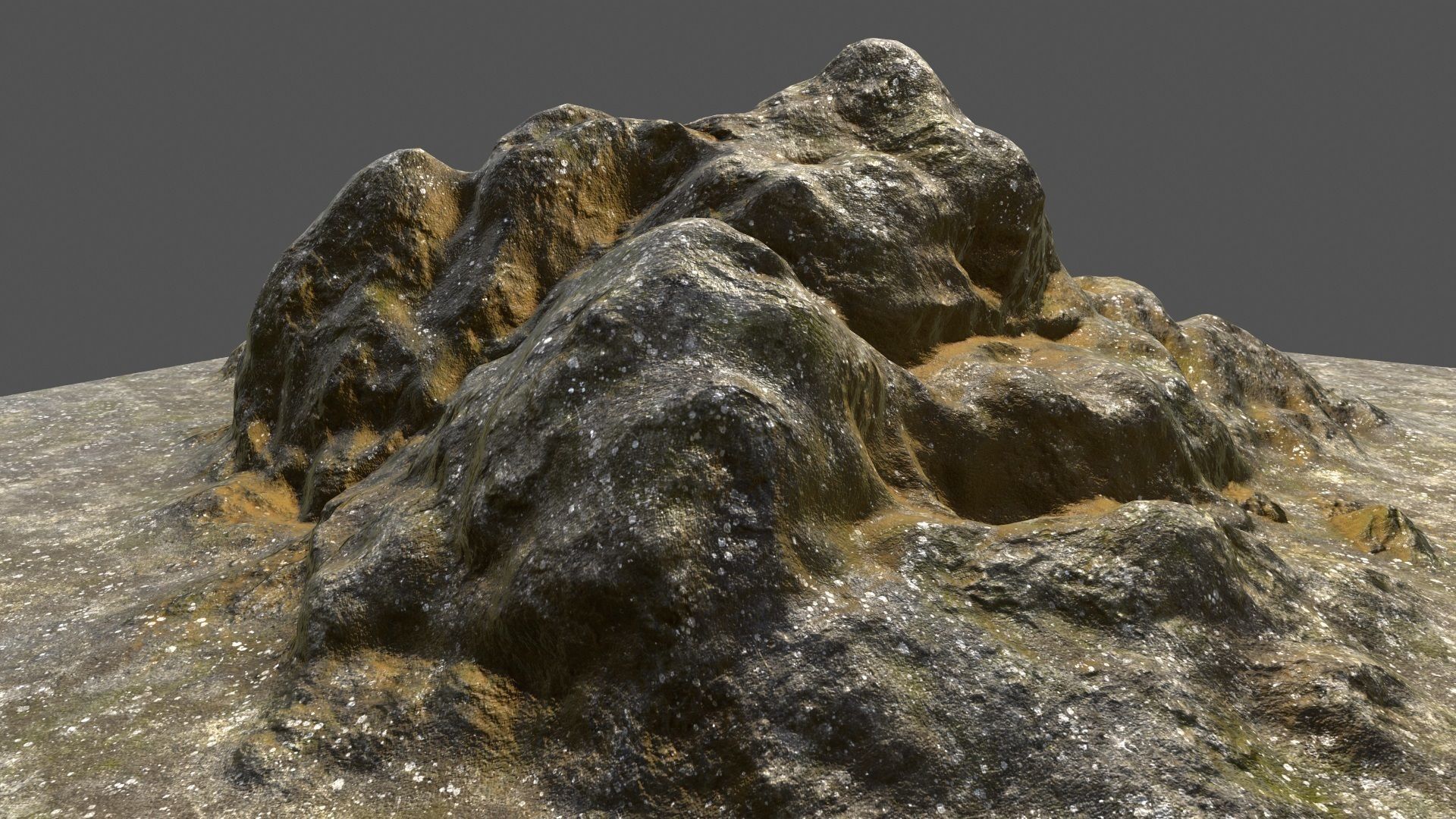 Rock Low-poly 3D model_17