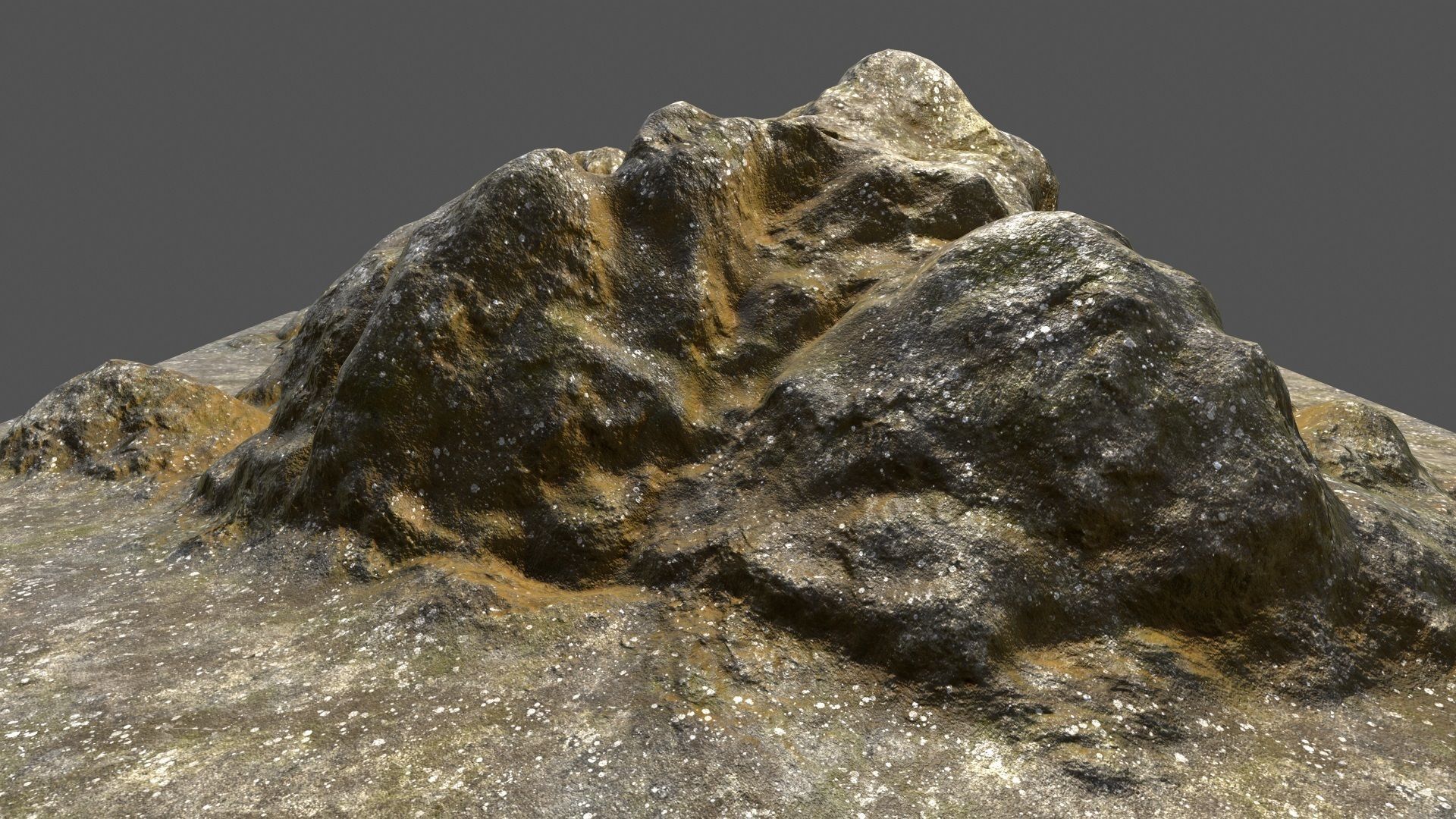 Rock Low-poly 3D model_16