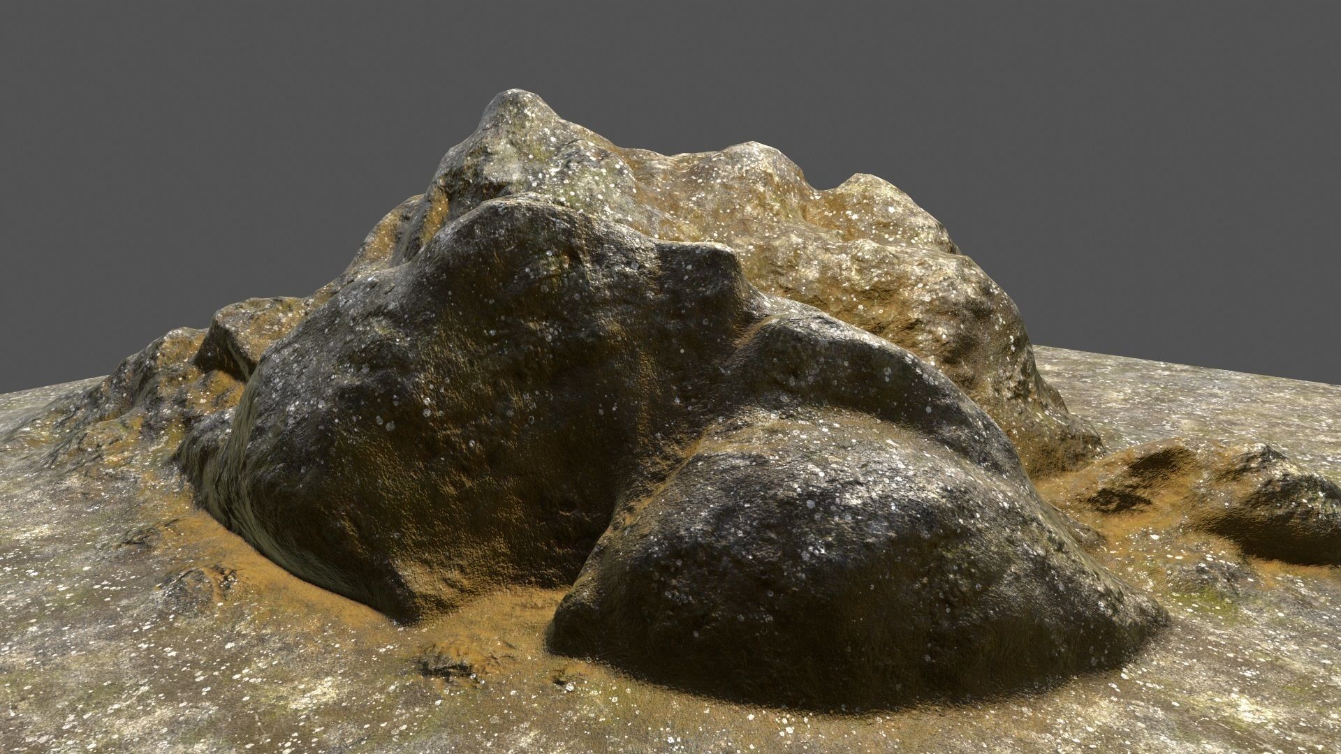 Rock Low-poly 3D model_11
