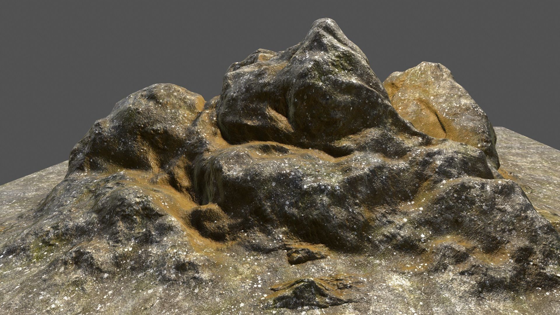 Rock Low-poly 3D model_18