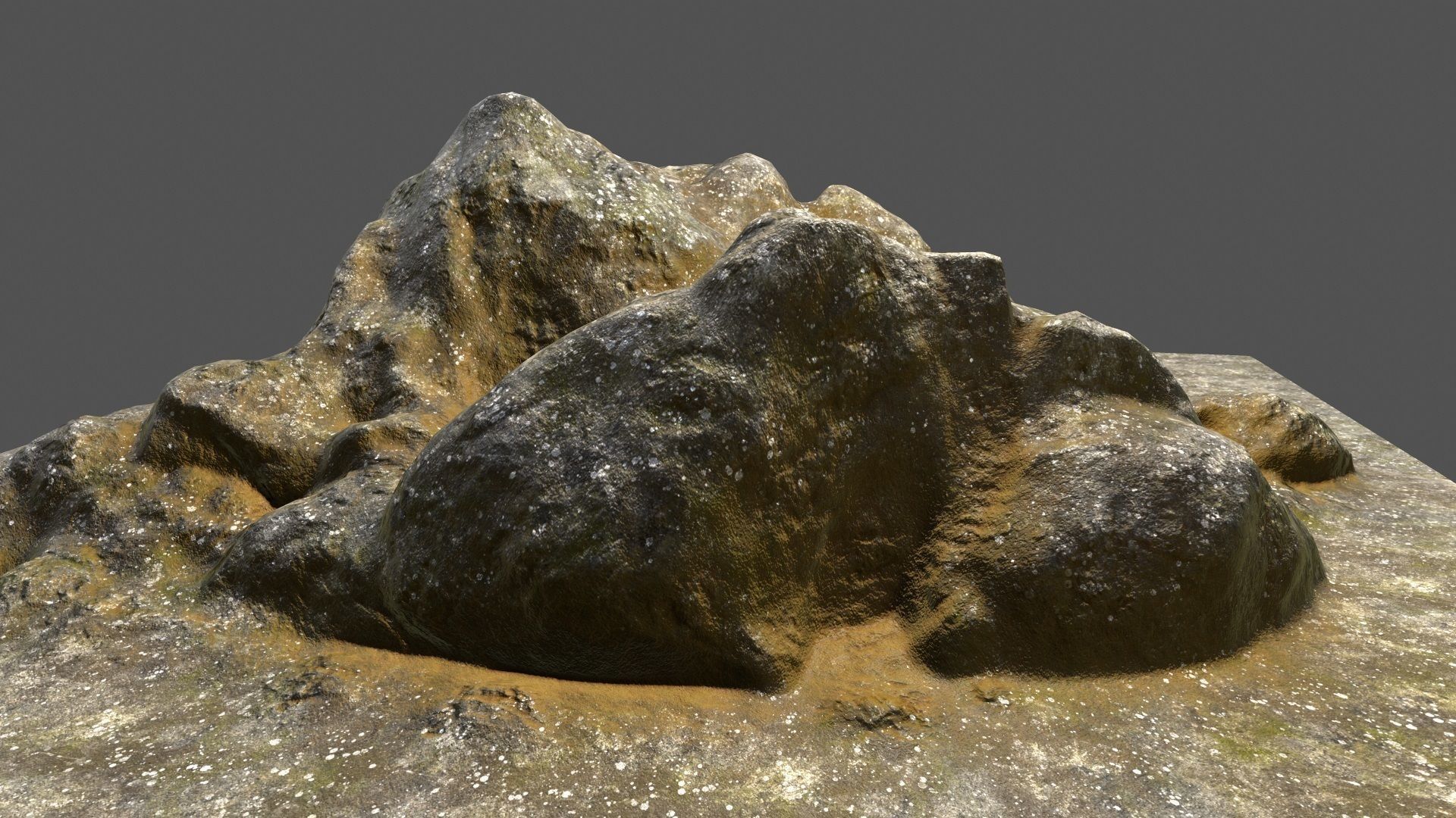 Rock Low-poly 3D model_13