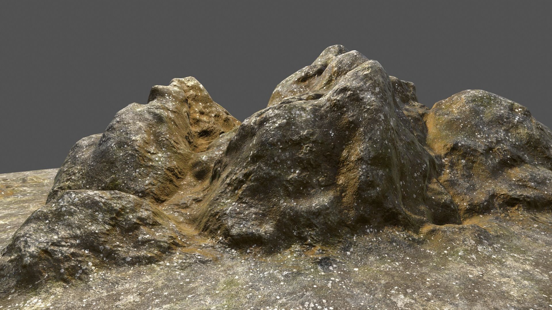 Rock Low-poly 3D model_6